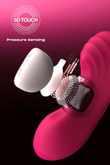 Bow Bow pressure-sensing wearable vibrator side view